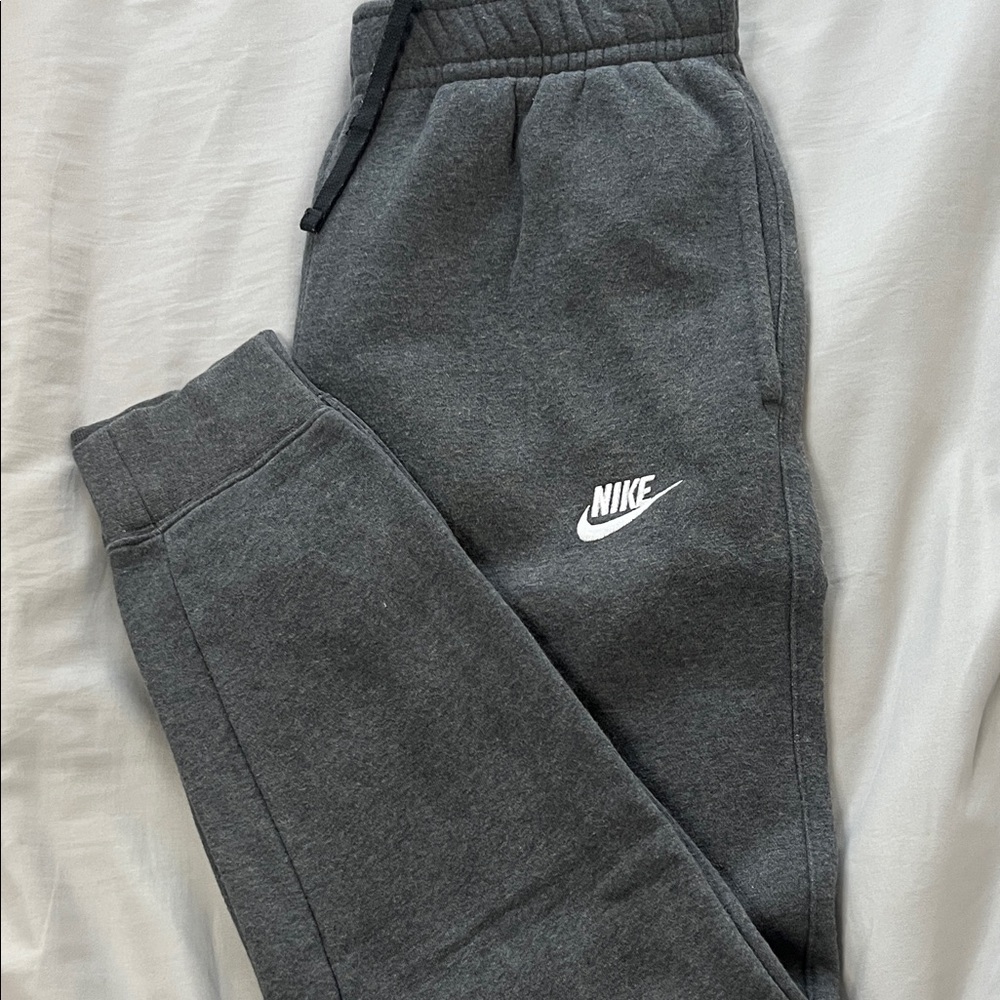 Nike Men’s Charcoal Sweatpants with cuffed bottoms